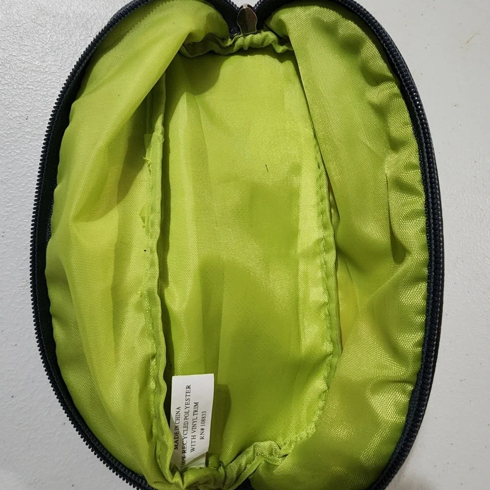 Lily Bloom Floral Initial K Cosmetic Accessory Bag Recycled Polyester Pouch
